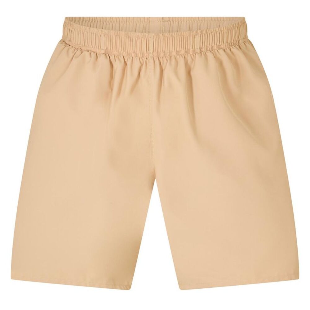 Lacoste Mens Fleece Side Stripe Shorts / Beige